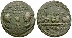Ancient Coins - Valerian I (AD 253-260) with Valerian II and Gallienus. Bithynia. Nicaea Æ24 / Dynastic Issue