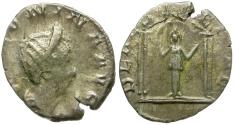 Ancient Coins - Salonina (AD 253-268) AR Antoninianus / Temple