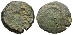 Ancient Coins - John Hyrcanus / Alexander Jannaeus Æ Prutah / Mule