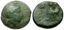 Ancient Coins - Akarnania. Thyrreion Æ14 / Owl