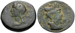 Ancient Coins - Antoninus Pius (AD 138-161). Seleucis and Pieria. Laodicea Æ24 / Tyche