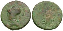 Ancient Coins - Mysia. Pergamon Æ23 / Asklepios