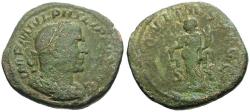 Ancient Coins - Philip I (AD 244-249) Æ Sestertius / Aequitas