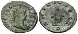 Ancient Coins - Gallienus, sole reign (AD 260-268) Silvered Æ Antoninianus / Emperor Sacrificing