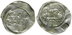 World Coins - German States. Strasbourg. Bishopric. Herman (1048-1065) Silver Pfennig