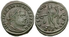 Ancient Coins - Galerius (AD 305-311) Æ Follis / Genius