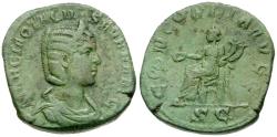 Ancient Coins - Otacilia Severa (AD 244-249) Æ Sestertius / Concordia