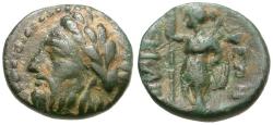 Ancient Coins - Thessaly. Ekkarra Æ12 / Artemis
