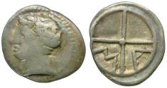 Ancient Coins - Gaul. Massilia AR Obol / M-A