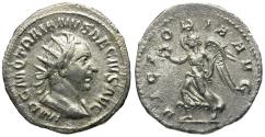 Ancient Coins - Trajan Decius (AD 249-251) AR Antoninianus / Victory
