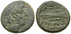 Ancient Coins - Seleukid Kings. Demetrios III Eukairos (AD 97-87) Æ20 / Thunderbolt