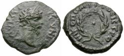 Ancient Coins - Septimius Severus (AD 193-211). Moesia Inferior. Nicopolis ad Istrum Æ17 / Wreath