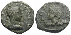 Ancient Coins - Trajan Decius (AD 249-251). Mesopotamia. Edessa Æ19 / Tyche