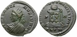 Ancient Coins - Constantine II, as Caesar (AD 316-337) Æ3 / Altar