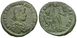 Ancient Coins - Valentinian II (AD 375-392) Æ Maiorina / Kneeling Woman