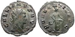 Ancient Coins - Gallienus, sole reign (AD 260-268) Silvered Æ Antoninianus / Abundantia