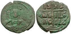 Ancient Coins - *Sear 1823* Byzantine Empire. Anonymous. Class B Æ Follis