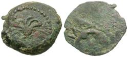 Ancient Coins - Judaea. Alexander Jannaeus (103-76 BC) Æ Prutah / Rose