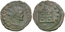 Ancient Coins - Divo Claudius II Gothicus (died AD 270) Æ Antoninianus / Altar