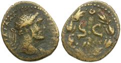 Ancient Coins - Antoninus Pius (AD 138-161). Seleucis and Pieria. Antioch Æ19 / Eagle in Wreath