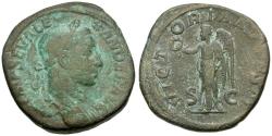 Ancient Coins - Severus Alexander (AD 222-235) Æ Sestertius / Victory