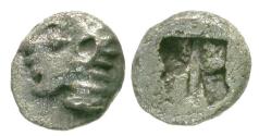 Ancient Coins - Ionia. Kolophon AR Tetartemorion / Apollo