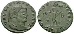 Ancient Coins - Licinius I (AD 308-324) Æ Follis / Genius