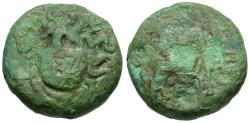 Ancient Coins - Thessaly. Gomphi-Philippopolis Æ19 / Zeus