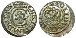 Ancient Coins - Livonia under Swedish Rule. Christina (1632-1654) AR Solidus