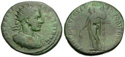 Ancient Coins - Elagabalus (AD 218-222). Moesia Inferior. Nicopolis ad Istrum. Novius Rufus, legatus consularis Æ26 / Demeter