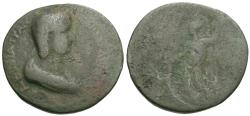 Ancient Coins - Tranquillina (AD 238-244). Pontus. Amisus Æ37 / Athena