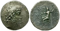 Ancient Coins - Seleukid Kings. Demetrios II Nikator, Second reign (129-125 BC) AR Tetradrachm
