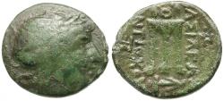Ancient Coins - Seleukid Kings. Antiochos II Theos (261-246 BC) Æ17 / Tripod