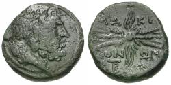 Ancient Coins - Kings of Macedon. Bottiaia Æ20 / Thunderbolt