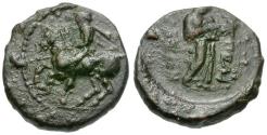 Ancient Coins - Thessaly. Pelinna Æ18 / Mantho