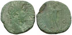 Ancient Coins - Commodus (AD 177-192) Æ Sestertius / Mars