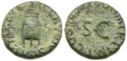 Ancient Coins - Claudius (AD 41-54) Æ Quadrans / Modius