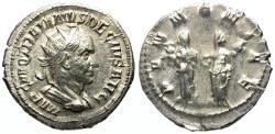 Ancient Coins - Trajan Decius (AD 249-251) AR Antoninianus / Two Pannoniae