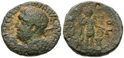 Ancient Coins - Valarian I (AD 253-260). Phoenicia. Akko Ptolemais Æ26 / Nike