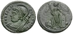 Ancient Coins - Constantine I the Great (AD 310-337). Constantinople Commemorative Æ3 / Victory