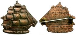 World Coins - Great Britain. Centennial of the Battle of Trafalgar Copper Pin