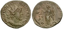 Ancient Coins - Victorinus (AD 268-270) BI Antoninianus / Aequitas