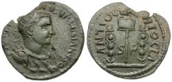 Ancient Coins - Valerian I (AD 253-260). Pisidia. Antioch Æ22 / Eagle and Standards