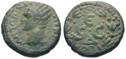 Ancient Coins - Caracalla (AD 198-217). Seleucis and Pieria. Antiochia ad Orontem Æ Semis / Wreath