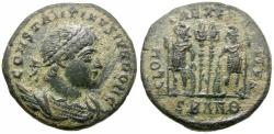 Ancient Coins - Constantius II, as Caesar (AD 324-337) Æ3 / Soldiers