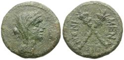 Ancient Coins - Sicily. Menaion under Roman Rule Æ16 / Demeter