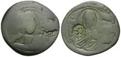 Ancient Coins - *Sear 1867* Byzantine Empire. Anonymous. Class G Æ Follis / Christ and Virgin