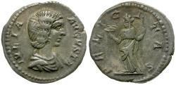 Ancient Coins - Julia Domna (AD 193-217) AR Denarius / Felicitas
