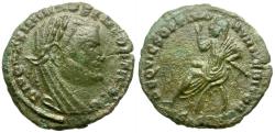 Ancient Coins - Divo Maximian (died AD 310) Æ 1/4 Follis / Emperor Seated