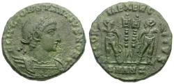 Ancient Coins - Constantius II, as Caesar Æ4 / Soldiers